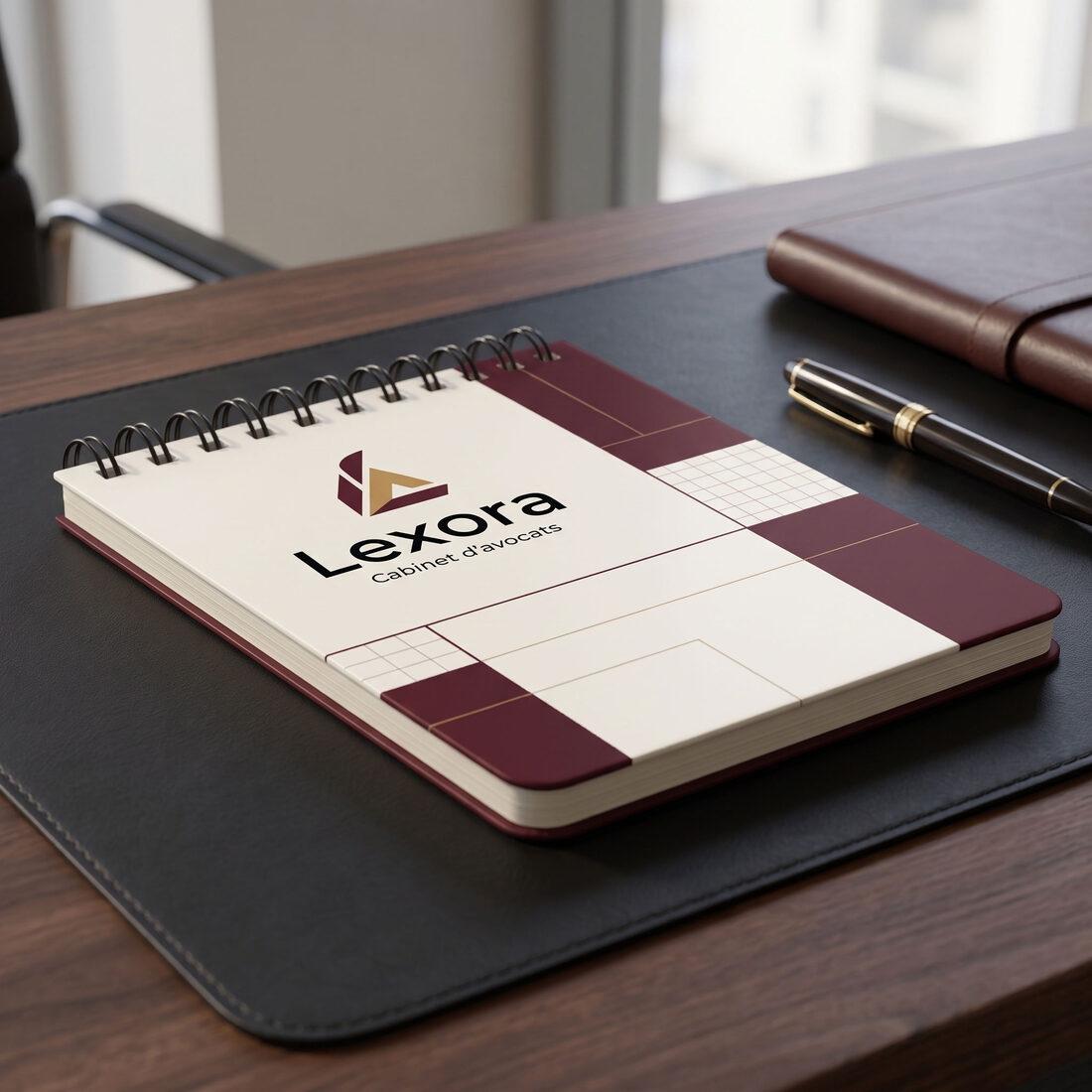 Bloc-notes personnalisé Lexora — personnalisé pour votre marque