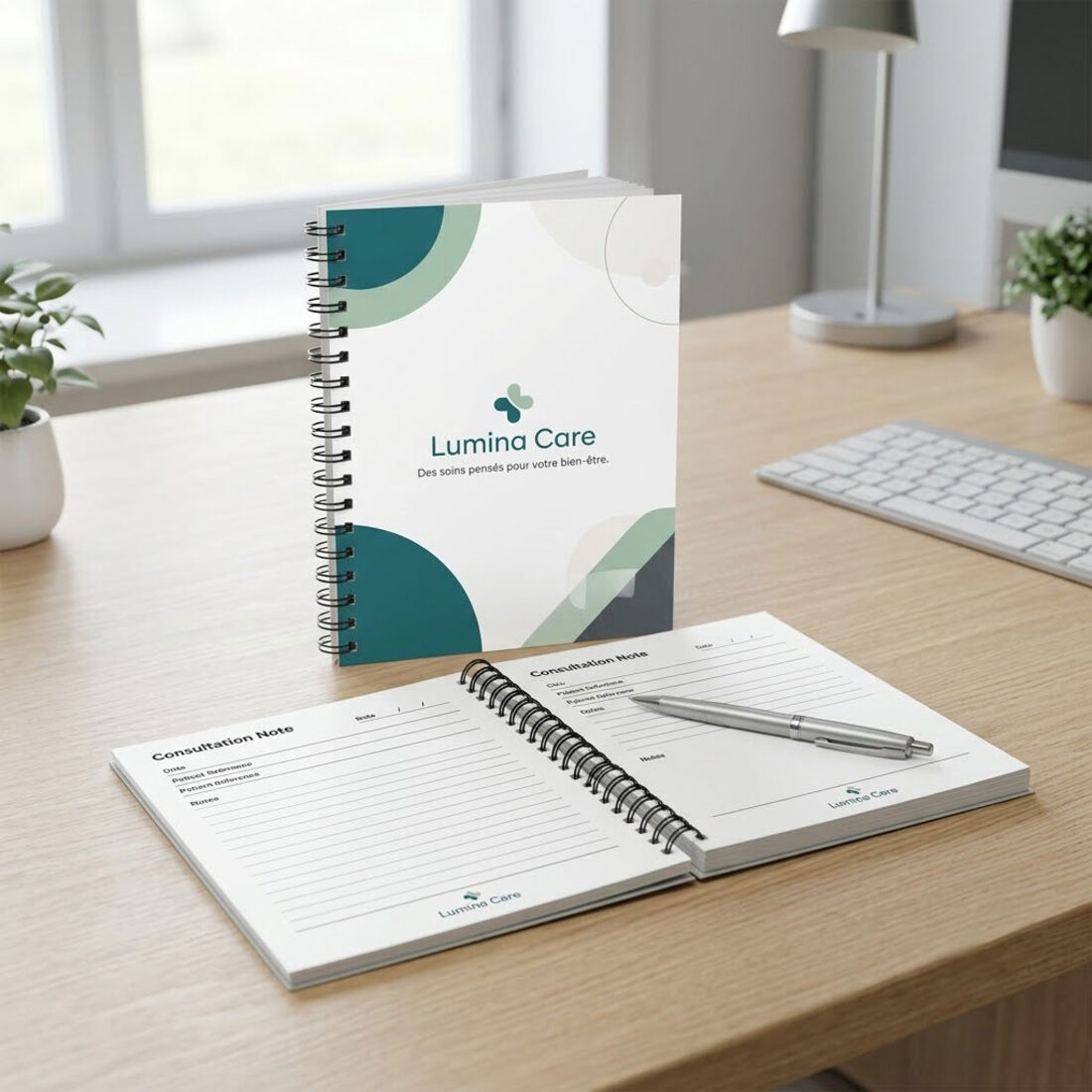Bloc-notes personnalisé Lumina — impression HD sur-mesure