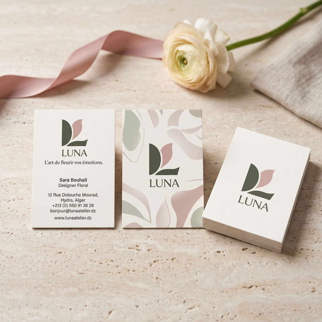 Carte de visite Luna — paiement à la livraison