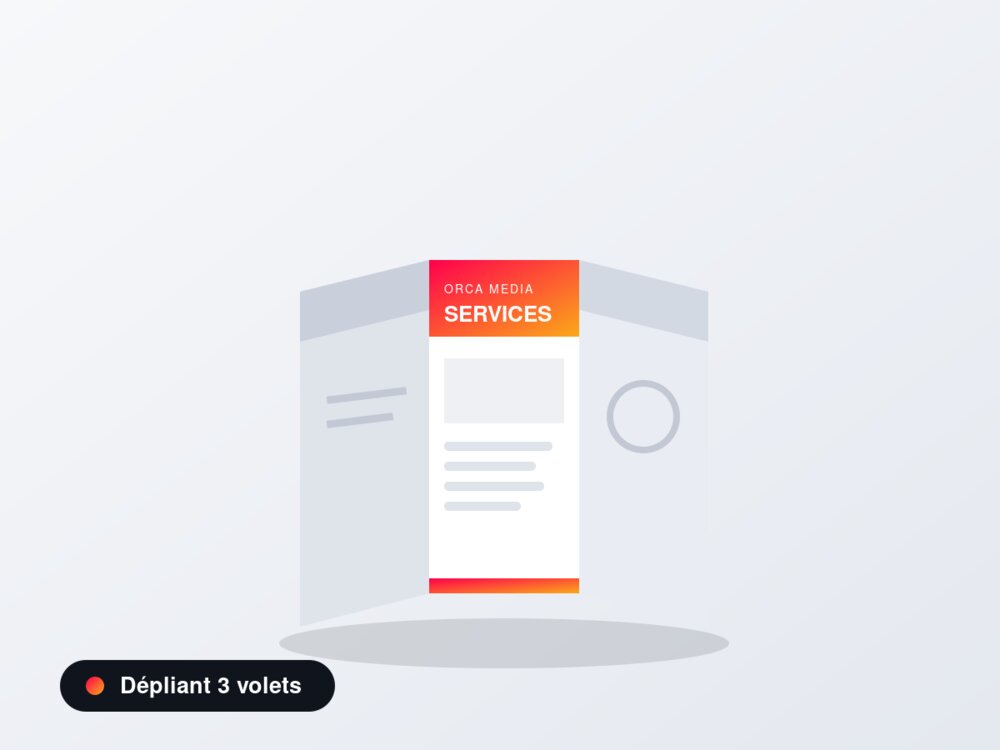 Dépliant A4 3 volets pliés — Orca Media